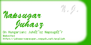 napsugar juhasz business card